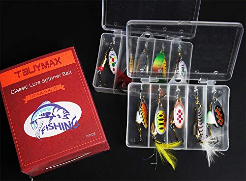 Spinnerbait Fishing Lure Kit with Tackle Boxes Spinnerbait Fishing Lure Kit with Tackle Boxes